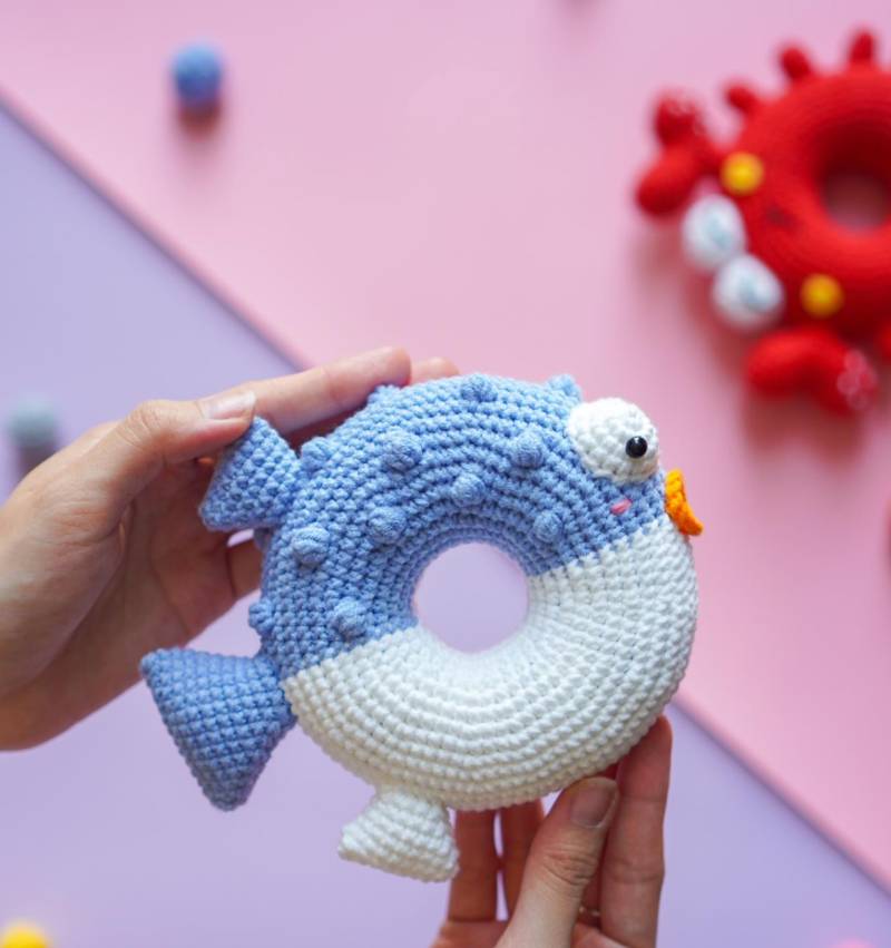 钩针图解66gz Aquariwool -Crochet Donut-Bundle 8 Characters_!1344帖子ID:33667 
