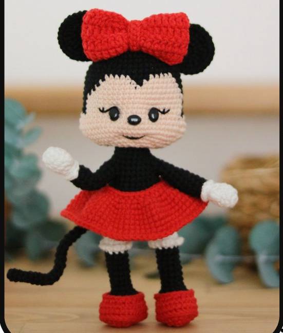 钩针图解Tekyumak - Havva - Minnie Mouse- Turkish6981帖子ID:41056 