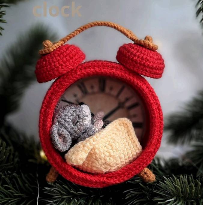 钩针图解Lilalevchukk - Levchuk Lila - Mouse in the Clock9064帖子ID:41052 