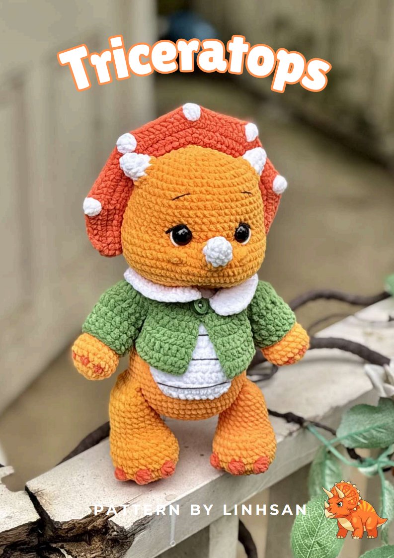 LinhSan Handmade - Linh San - Triceratops