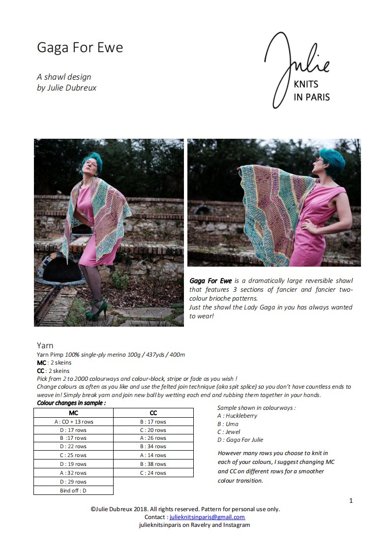 Gaga for Ewe by Julie Dubreux - Julie Knits In Paris