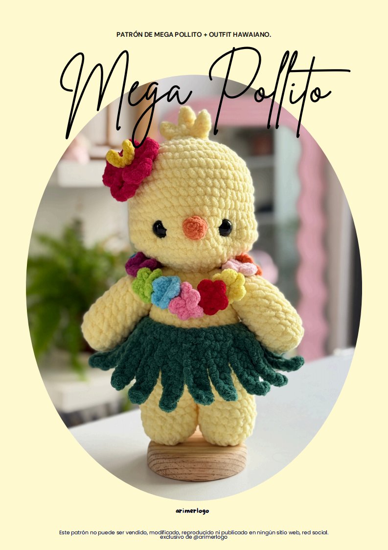 Arimerlg - Ari Mer - Mega Chick   Hawaiian Outfit - Mega Pollito   Outfit Hawaia