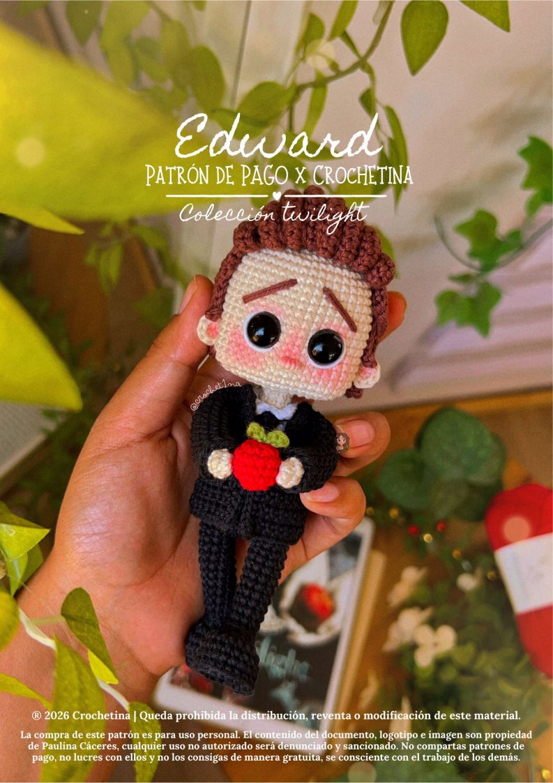 Crochetina - Paulina Cáceres - Twilight Collection - Edward  - Spanish