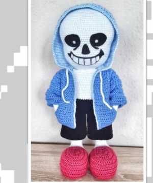 Wool wolf - Woolwolf crochet toys - Jana Wolf - Sans Undertale