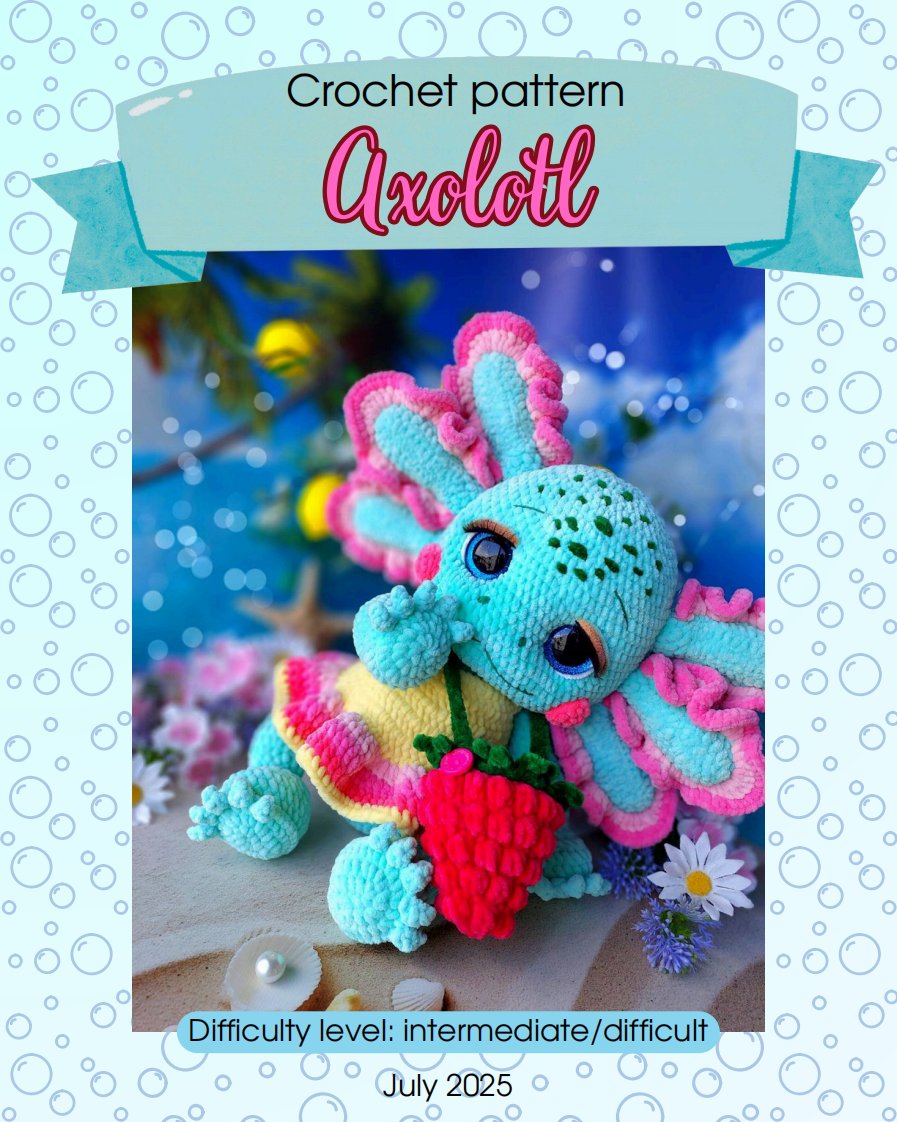 Amidolls Amitoys - I Crochet KH - Aliona Bova - Axolotl