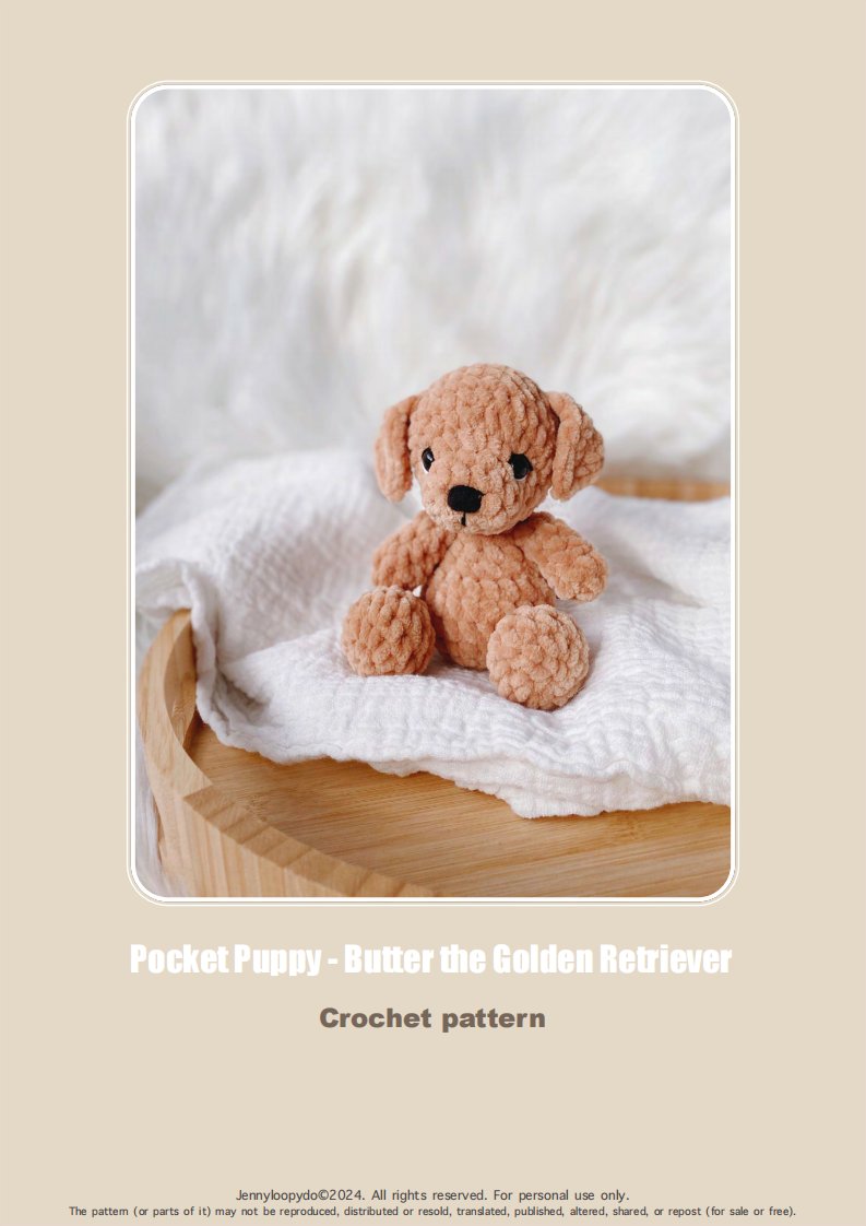 Jenny Loopy Do - Jenny Deng - Pocket Puppy - Butter the Golden Retriever