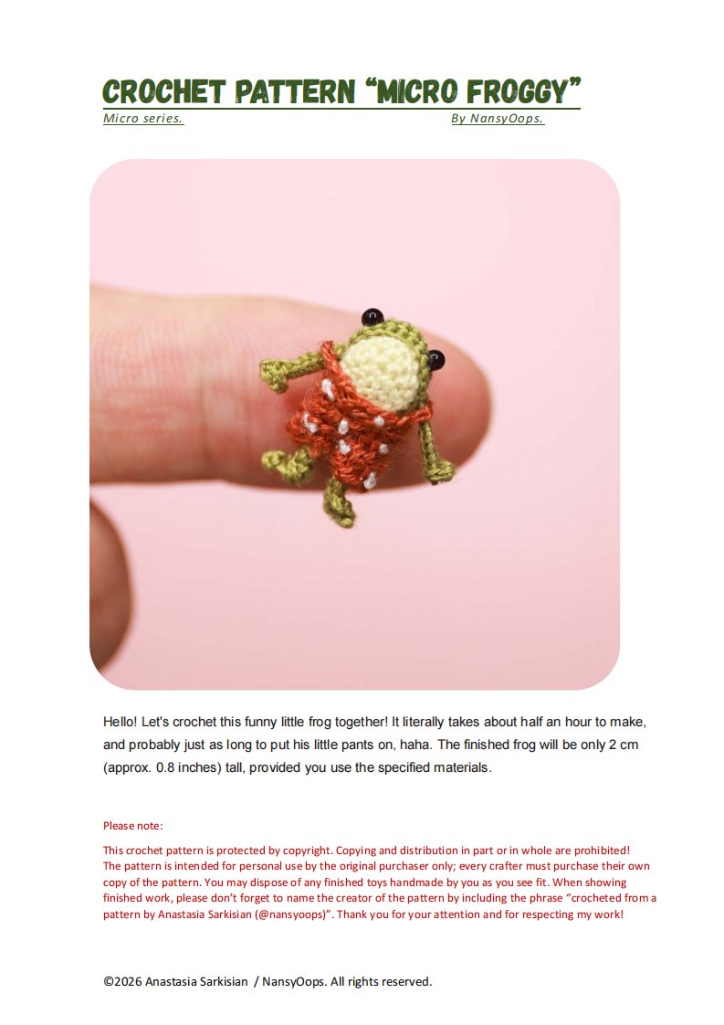 NansyOops - Anastasia Kirsanova - Micro Froggy