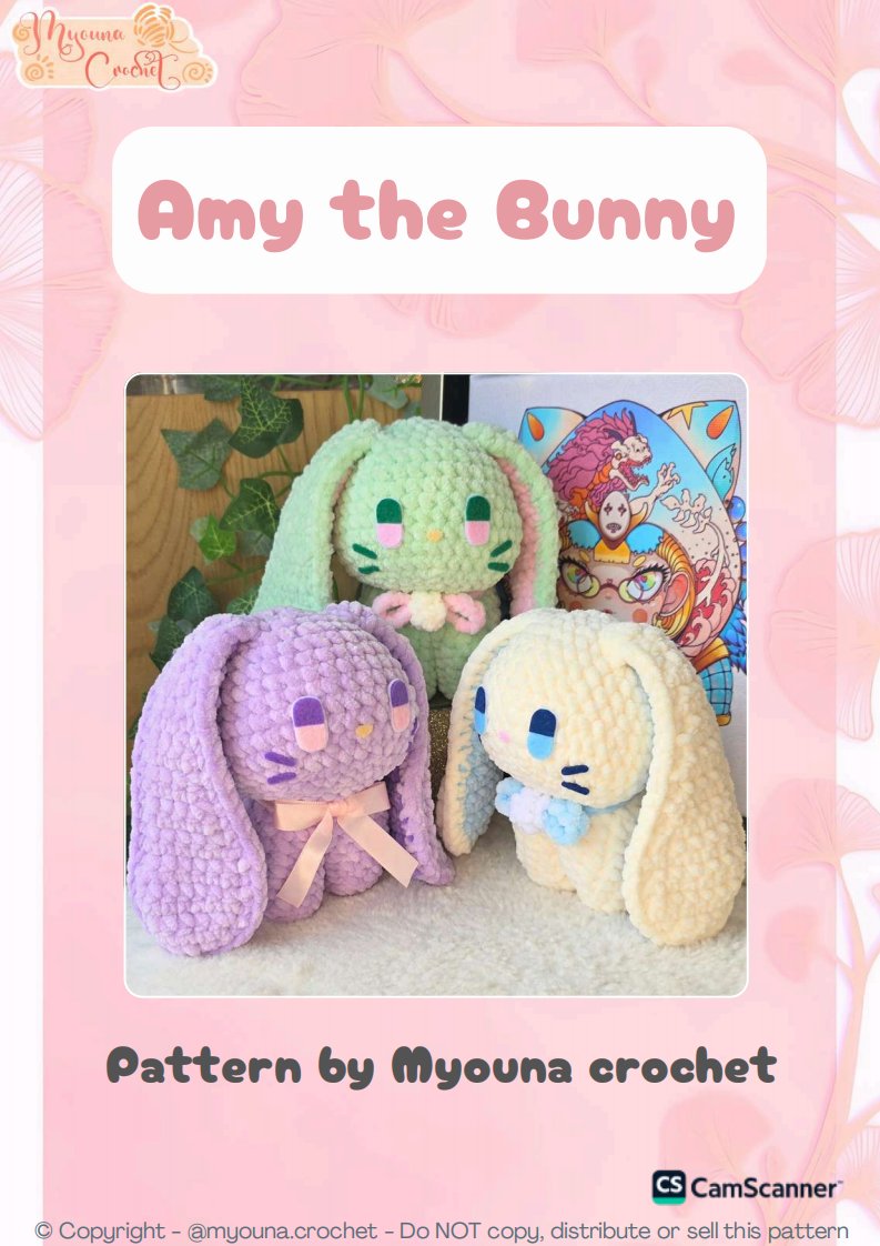Myouna Crochet - Sarah Lourenço - Amy the Bunny