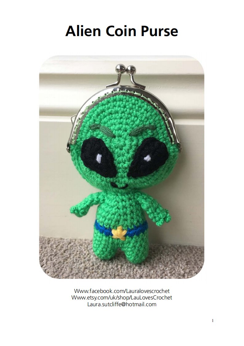 Laura Loves - Coin Purse Alien