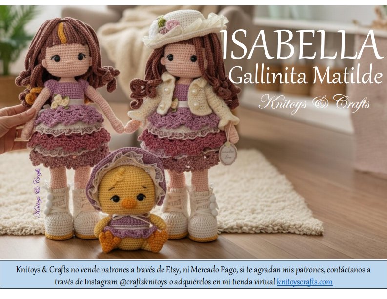 Knitoys and Crafts - Erika Enoki - Isabella - Matilde the Little Hen - Isabella