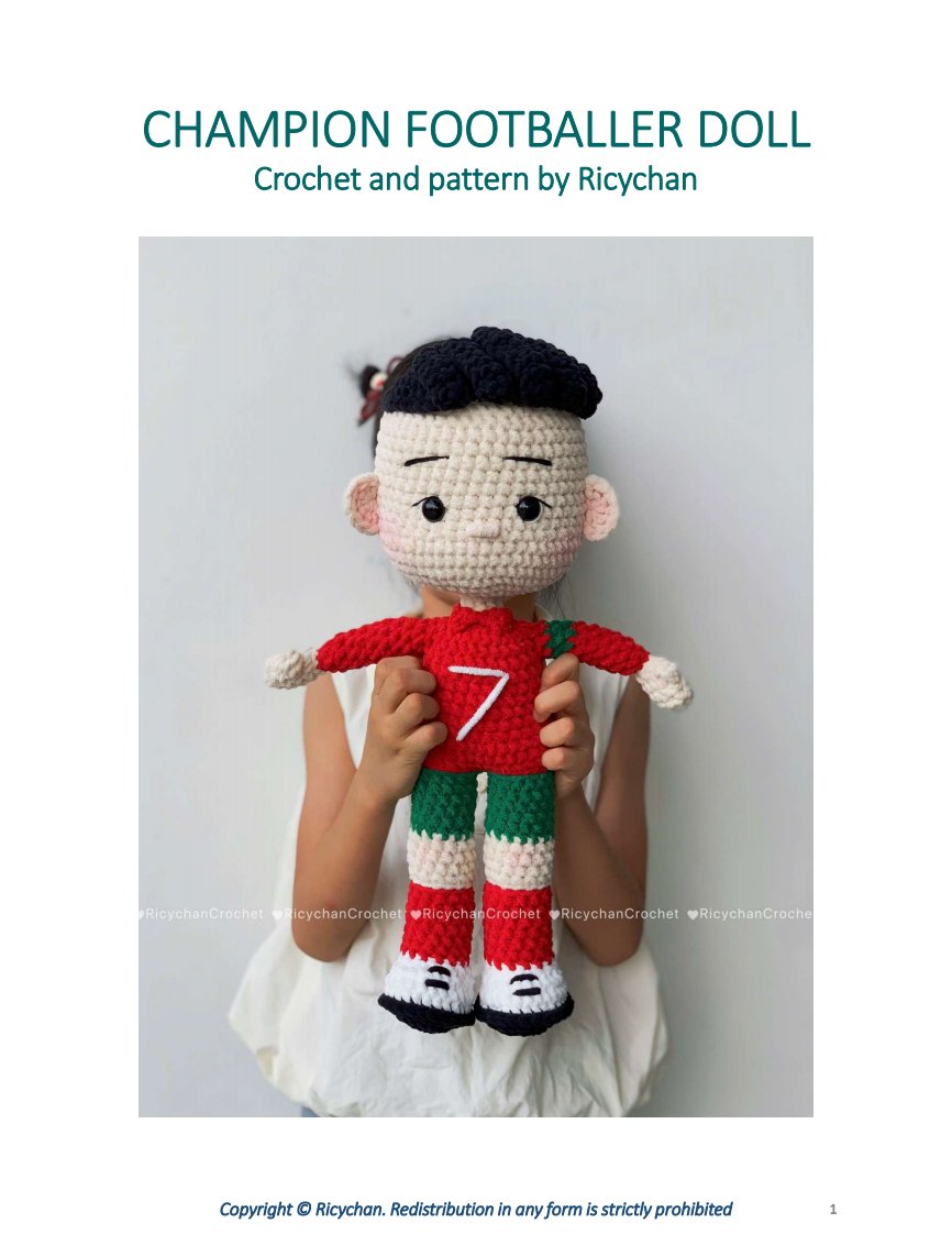 RicychanCrochet - Tran Phuong Lan -  soccerdollcrochetpattern