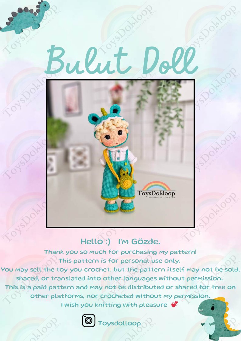 Organic Toyss - ToysDolloop - Gözde Diril - Bulut Doll