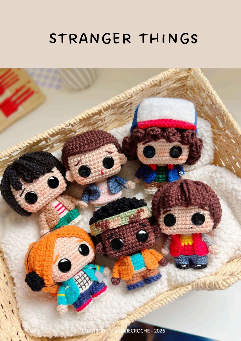 Azulie Croche - Viviane Larangeiras - Stranger Things