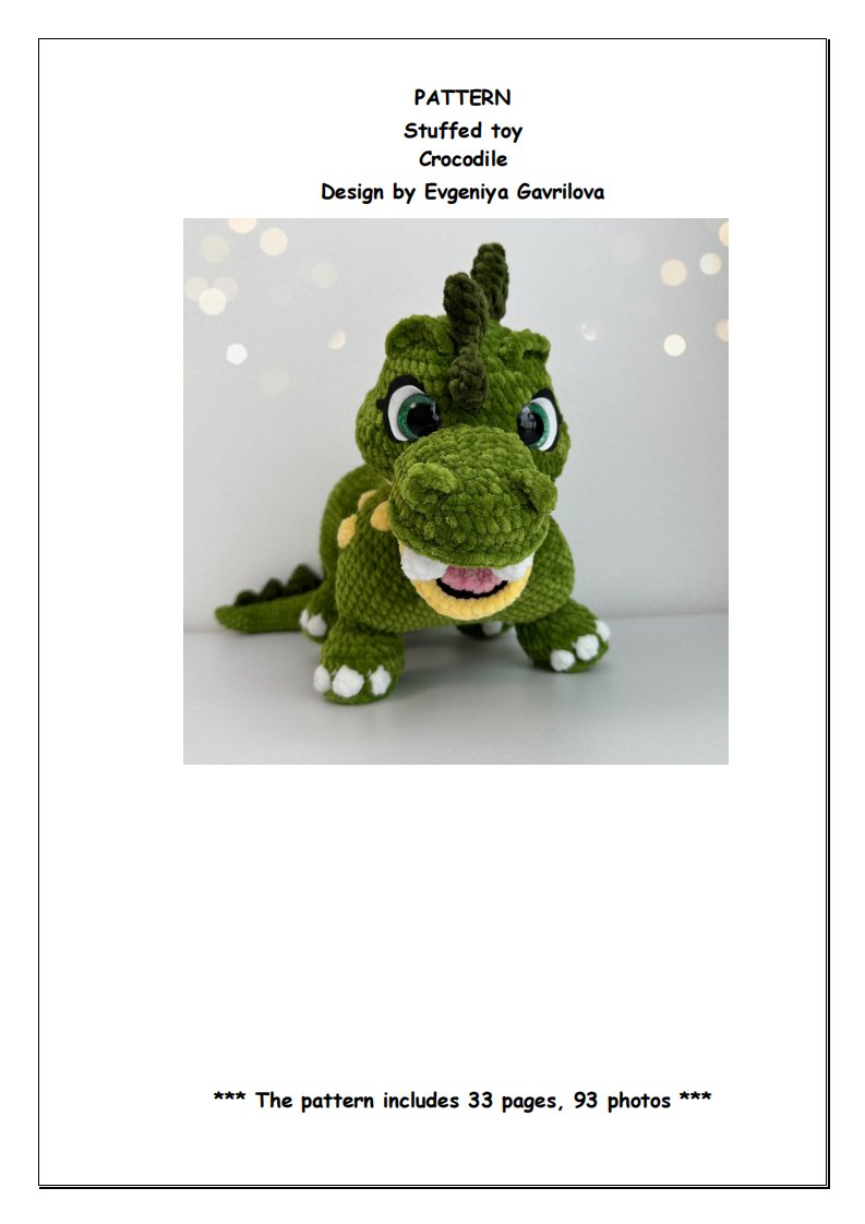 Evgenia Knitted Toys - Evgeniya   Evgenia Gavrilova - Crocodile