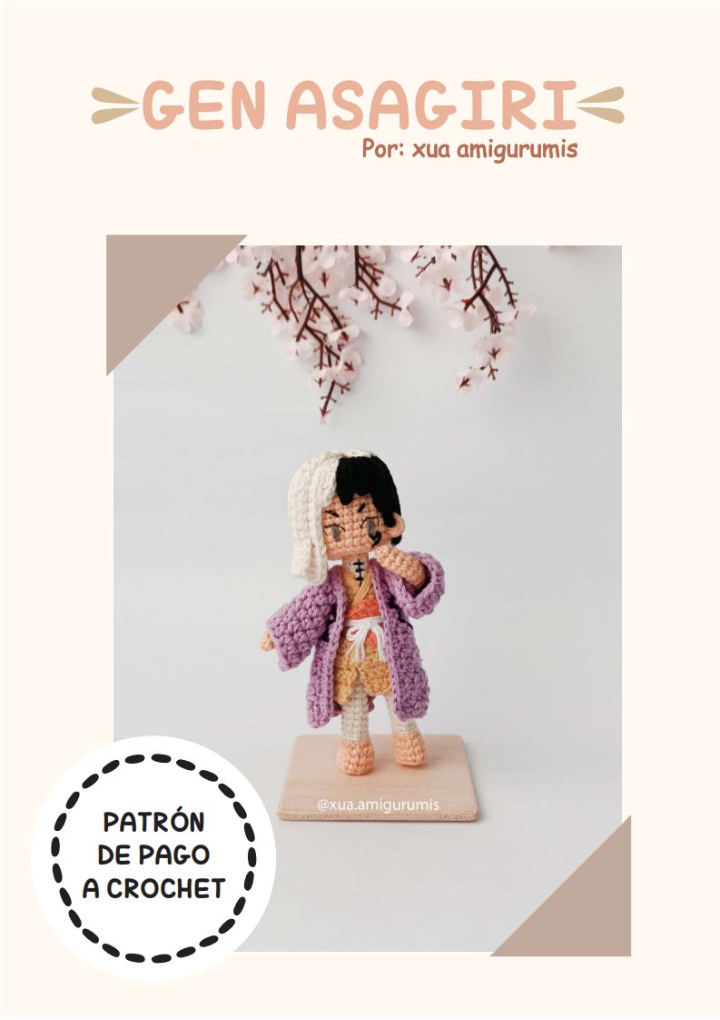 Xua Amigurumis - Lizeth - Gen Asagiri - Spanish