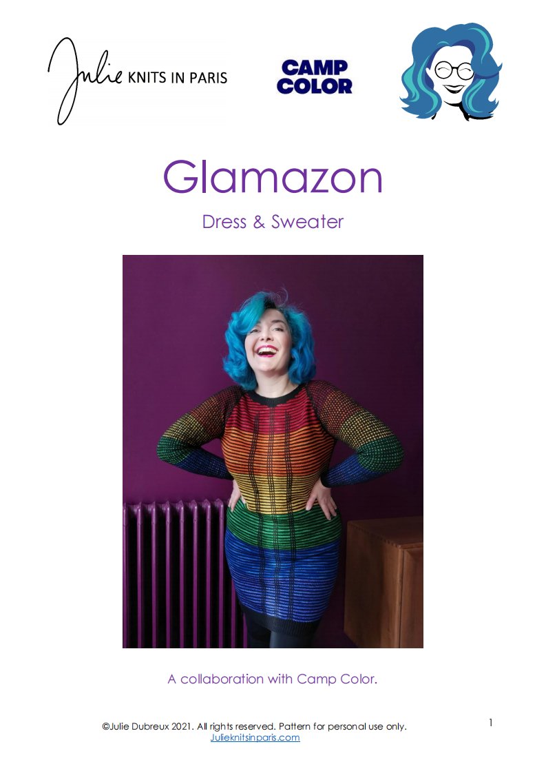 Glamazon Dress - Sweater by Julie Dubreux - Julie Knits in Paris