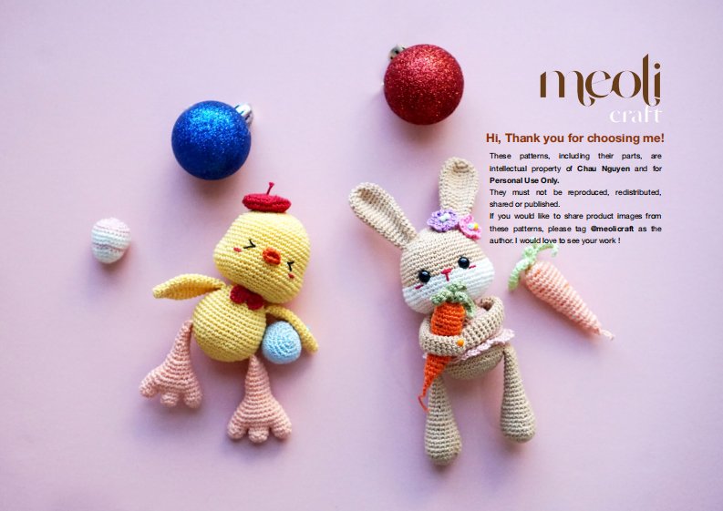 meolicraft - bunny and  chick