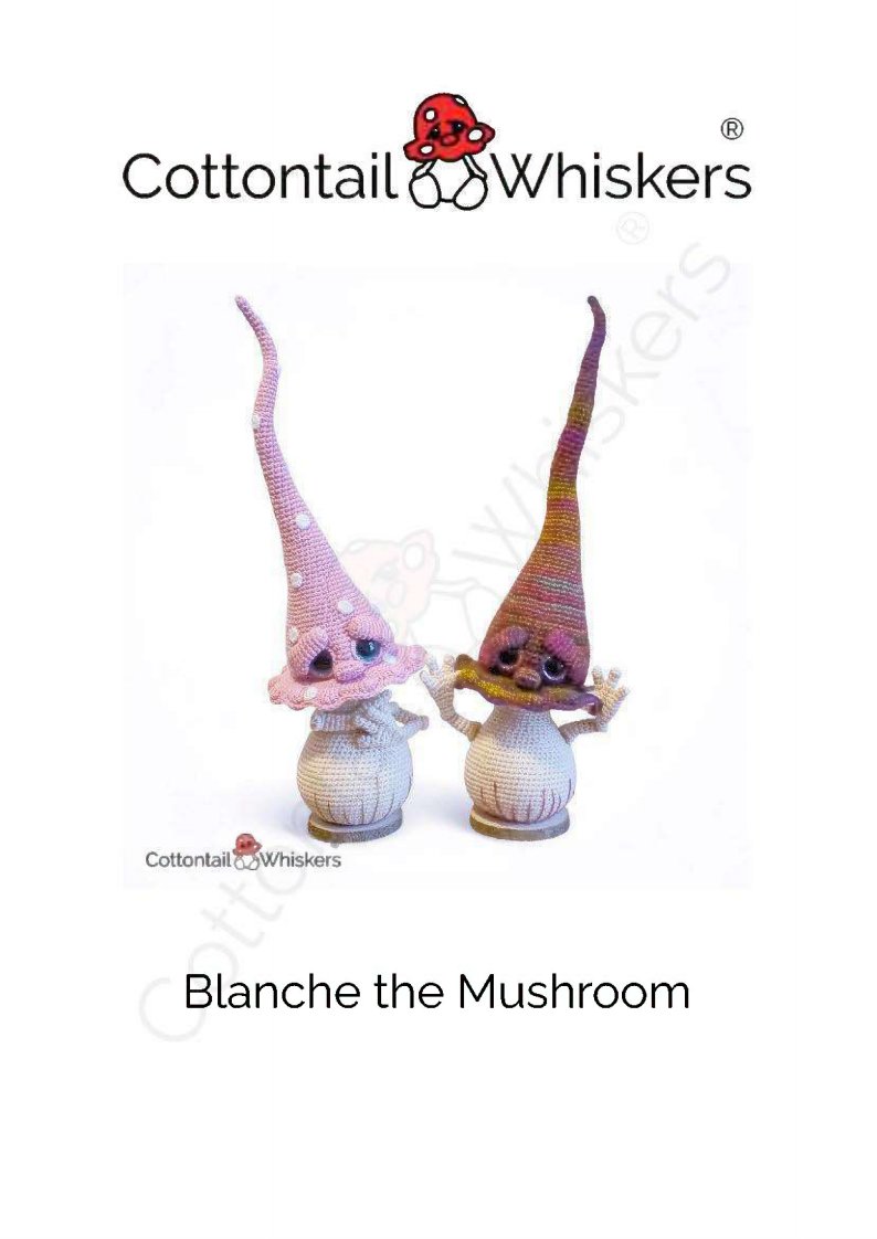Cottontail and Whiskers - Bea King - Blanche the Mushroom