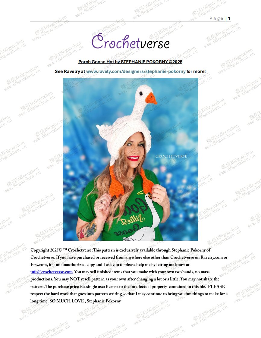 66 Stephanie Pokorny - Porch Goose Hat