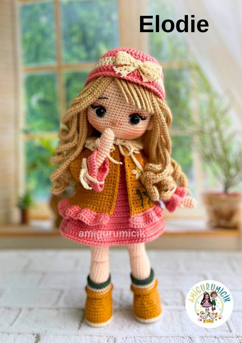 Amigurumicik - Elodie Doll - Spanish