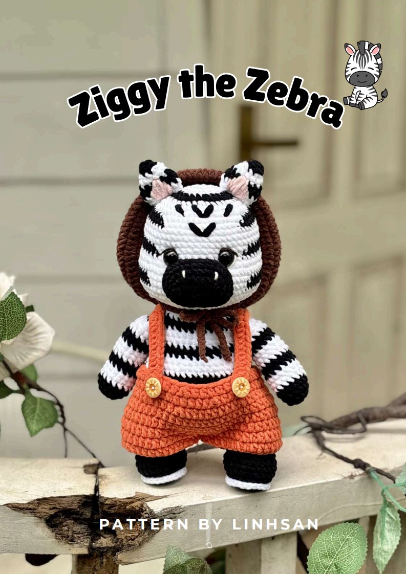 LinhSan Handmade - Linh San - Ziggy the Zebra