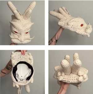 Alexandria Masse - Crochet Dragon Hat