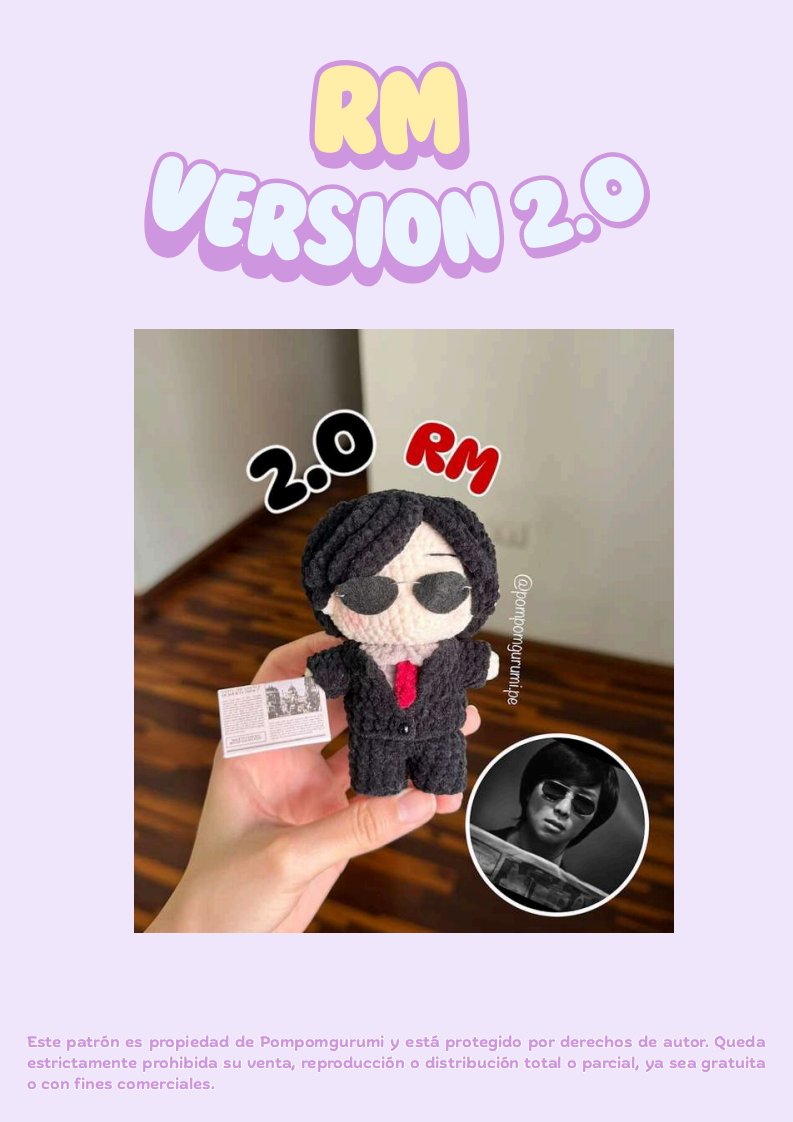 Pompomgurumi - BTS Version 2.0 Bundle-Rm, Jin, Suga, J-Hope, Jimin, Taehyung, Ju