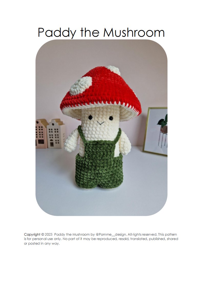 Pomme design - Annemiek - Paddy the Mushroom
