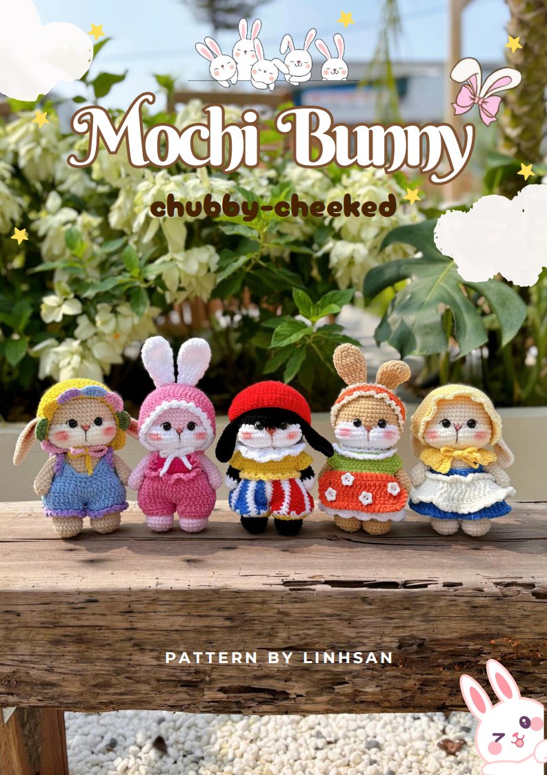 LinhSan Handmade - Linh San - Mochi Bunny Chubby-Cheeked