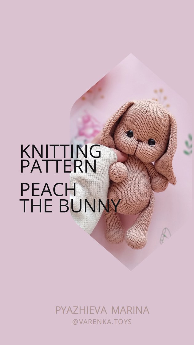 Peach the Bunny by Marina Pyazhieva - Varenka Toys