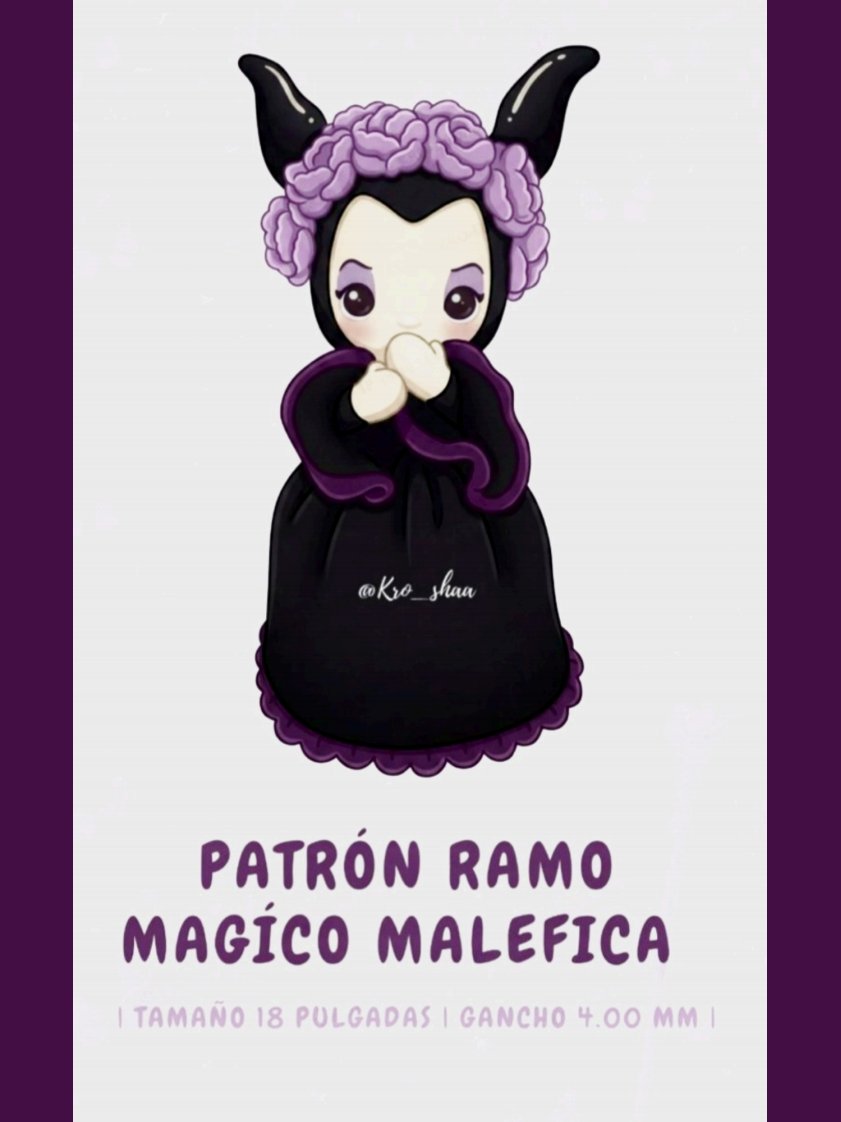 Krosha Patterns - Kro Sha - Maleficent Magic Bouquet - Ramo Magico Maléfica