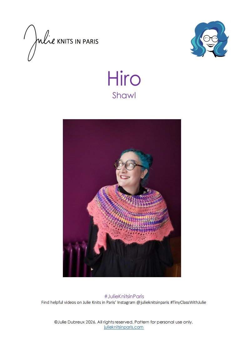 Hiro Shawl - Julie Dubreux - Julie Knits in Paris
