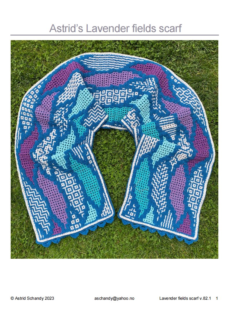 Astrid Schandy - Aschandy - Astrids Lavender fields scarf