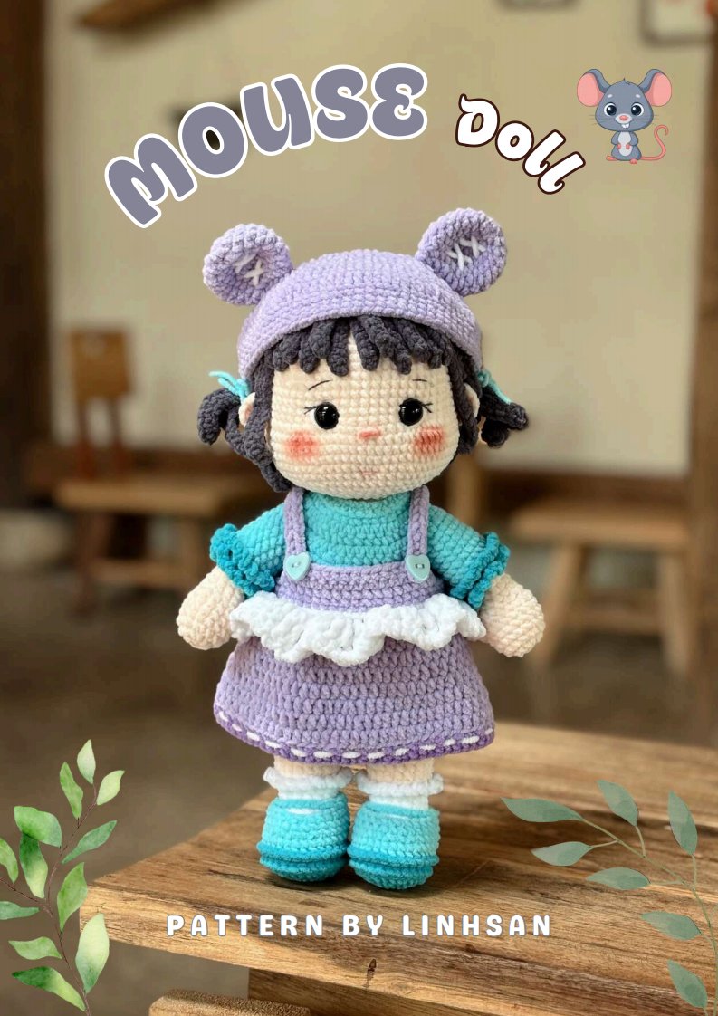 Linhsan crochet 79  LinhSan Handmade - Linh San - Mouse Doll
