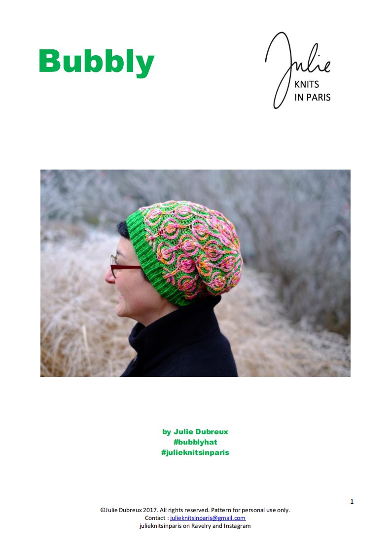 Bubbly by Julie Dubreux - Julie Knits in Paris