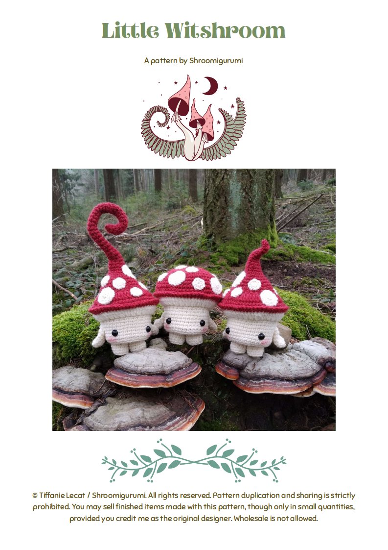 Shroomigurumi - Tiffanie Lecat - Shroomie - Little Witshroom