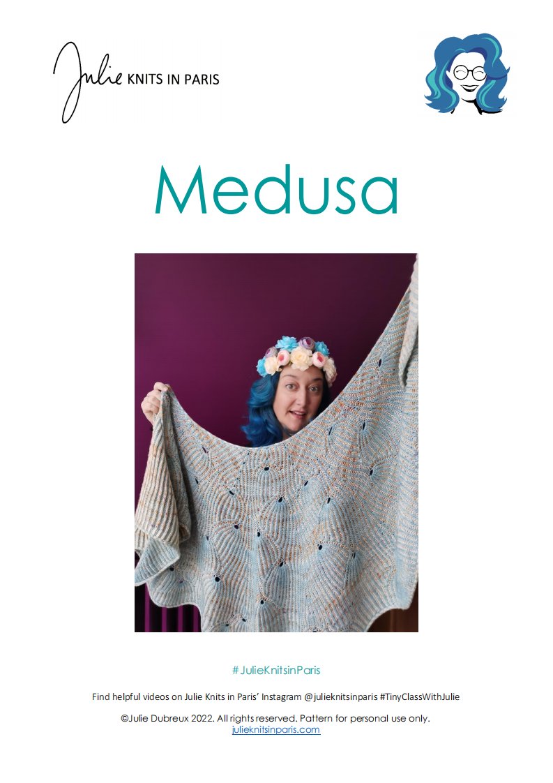 Medusa Shawl by Julie Dubreux - Julie Knits in Paris