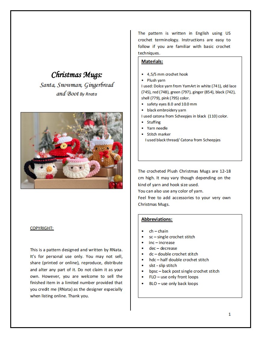 RNata - Natalia Ruzanova - Christmas Mugs