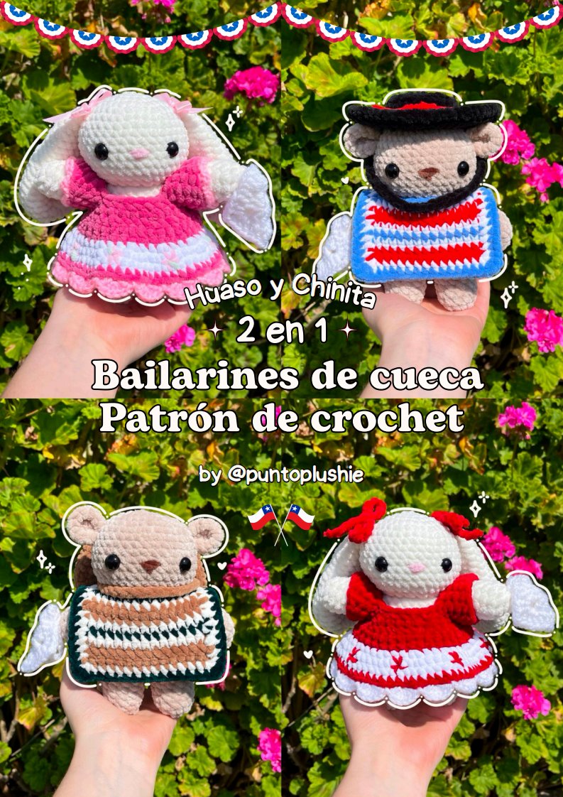 Punto Plushie - Huaso and Chinita 2 in 1 Cueca Dancers
