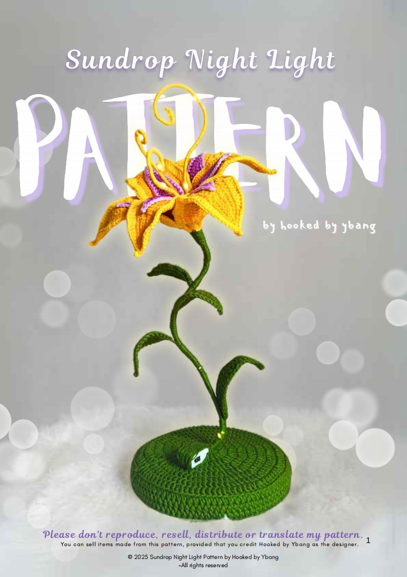 Hooked by Ybang  Hby Crochet - Yvanz Ersolada - Sundrop Night Light