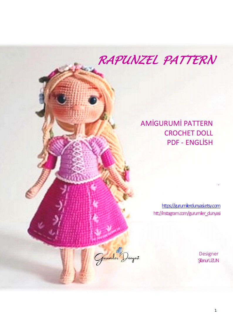 Gurumiler Dünyası - Şifanur Uzun - Rapunzel