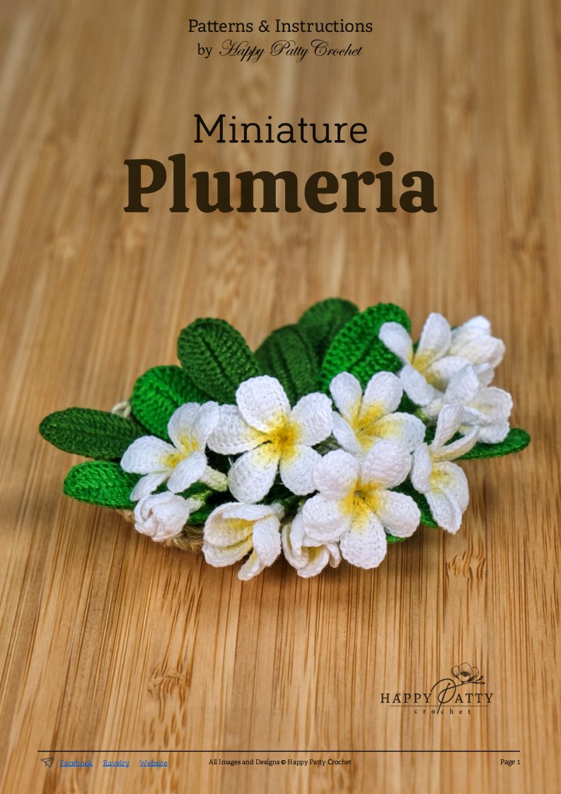Happy Patty Crochet - Kanyarat Tsabari - Miniature Plumeria