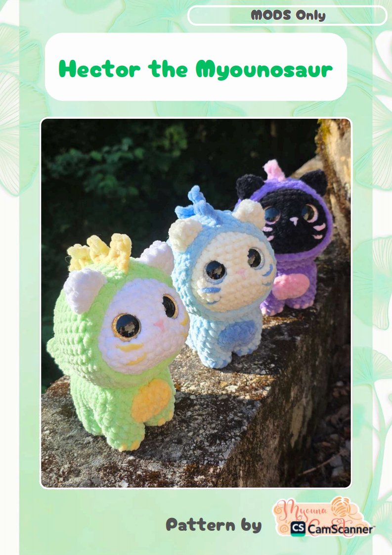 Myouna Crochet - Sarah Lourenço - Hector the Myounusaur Mod