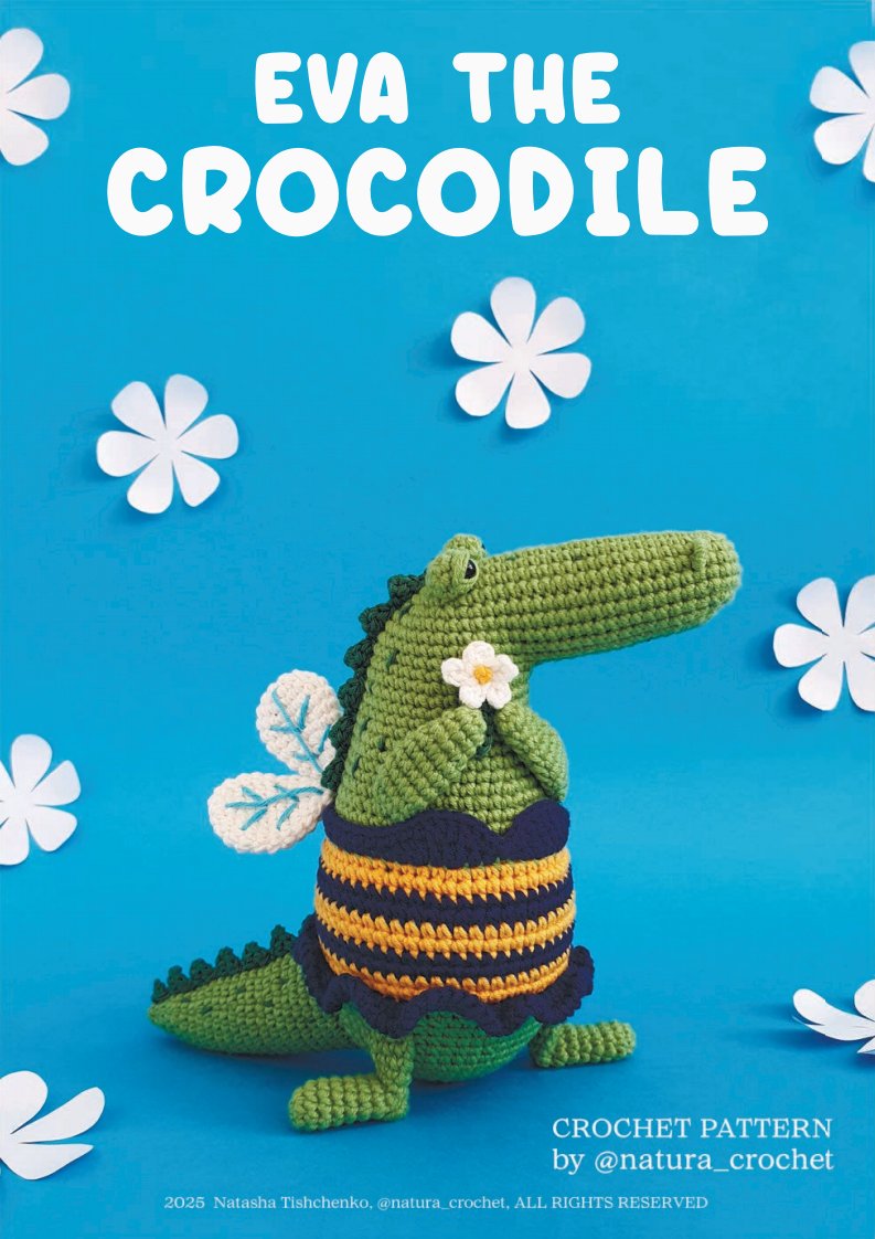 Natura Crochet - Natasha Tishchenko - Eva the Crocodile