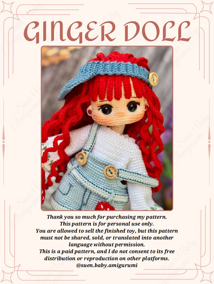 Suen Baby Amigurumi - Ginger Doll  2