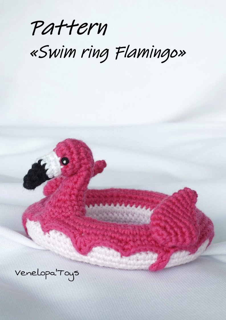 Venelopa Toys - Svetlana Udalchikova - Piglet with Swim ring Flamingo