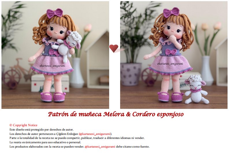 Kartanesi Amigurumi - Çiğdem Erdoğan - Melora Doll - Spanish